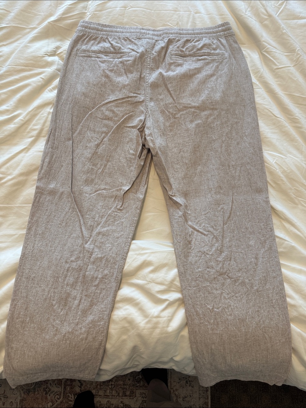 Abercrombie & Fitch Light Beige Linen Pants - Picture 5 of 5